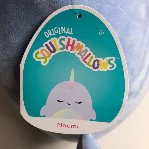 Squishmallow Naomi The Narwhal Plush 16” 2021 Christmas Stuffed Animal Toy New - Picture 4 of 12